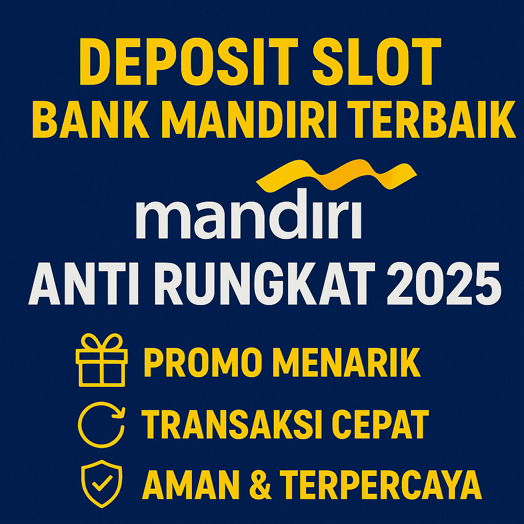 Deposit Slot Bank Mandiri Terbaik Anti Rungkat 2025